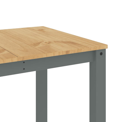 Dining Table PANAMA Grey 160x80x75 cm Solid Wood Pine