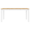 Dining Table Panama White 160x80x75 cm Solid Wood Pine