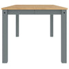 Dining Table Panama Grey 180x90x75 cm Solid Wood Pine