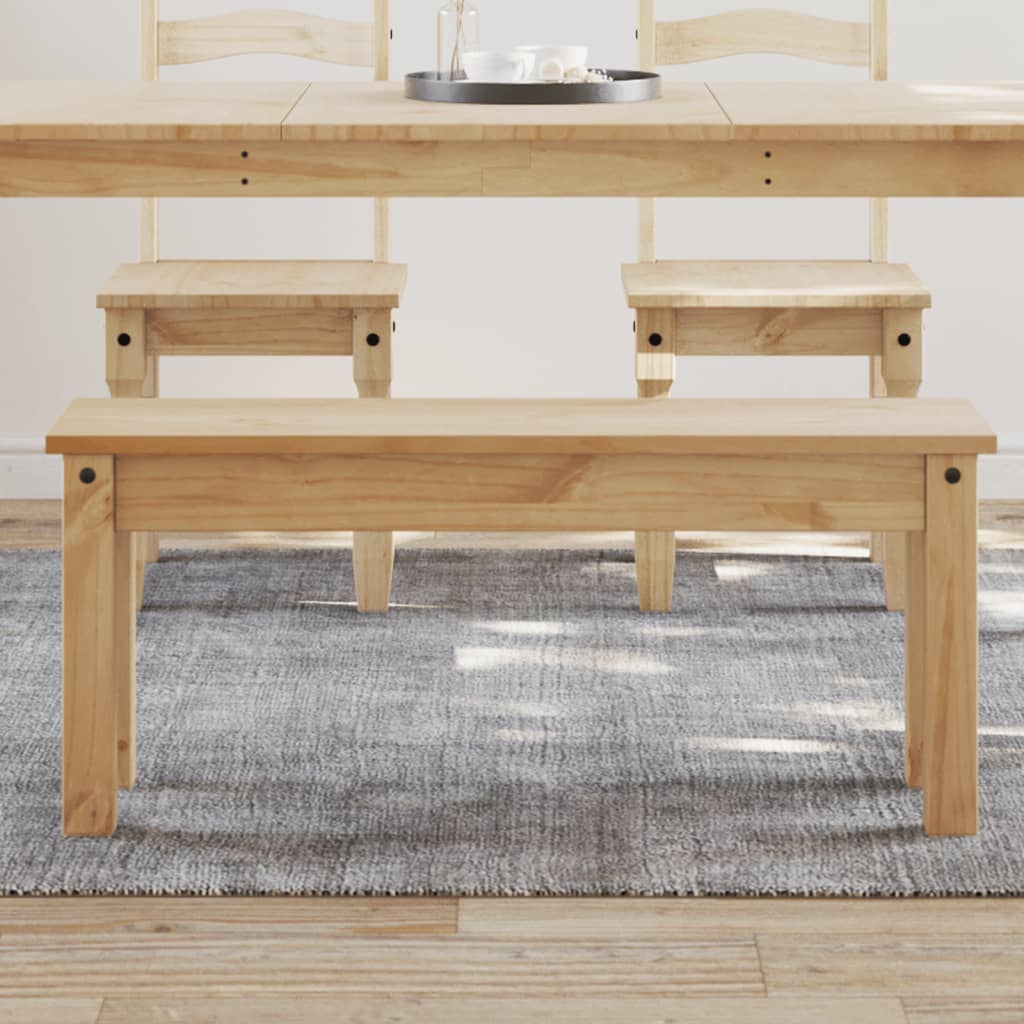 Dining Bench PANAMA 105x30x45 cm Solid Wood Pine