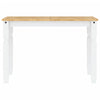 Dining Table Corona White 112x60x75 cm Solid Wood Pine