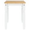 Dining Table Corona White 112x60x75 cm Solid Wood Pine