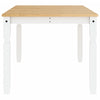 Dining Table Corona White 180x90x75 cm Solid Wood Pine