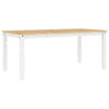 Dining Table Corona White 180x90x75 cm Solid Wood Pine