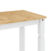 Dining Table Corona White 180x90x75 cm Solid Wood Pine