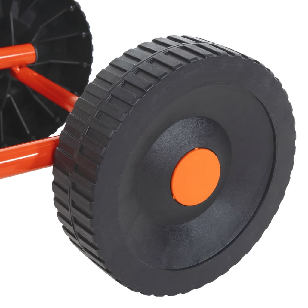 Wheeled Sprinkler Sled with Rotatable Head Red Steel