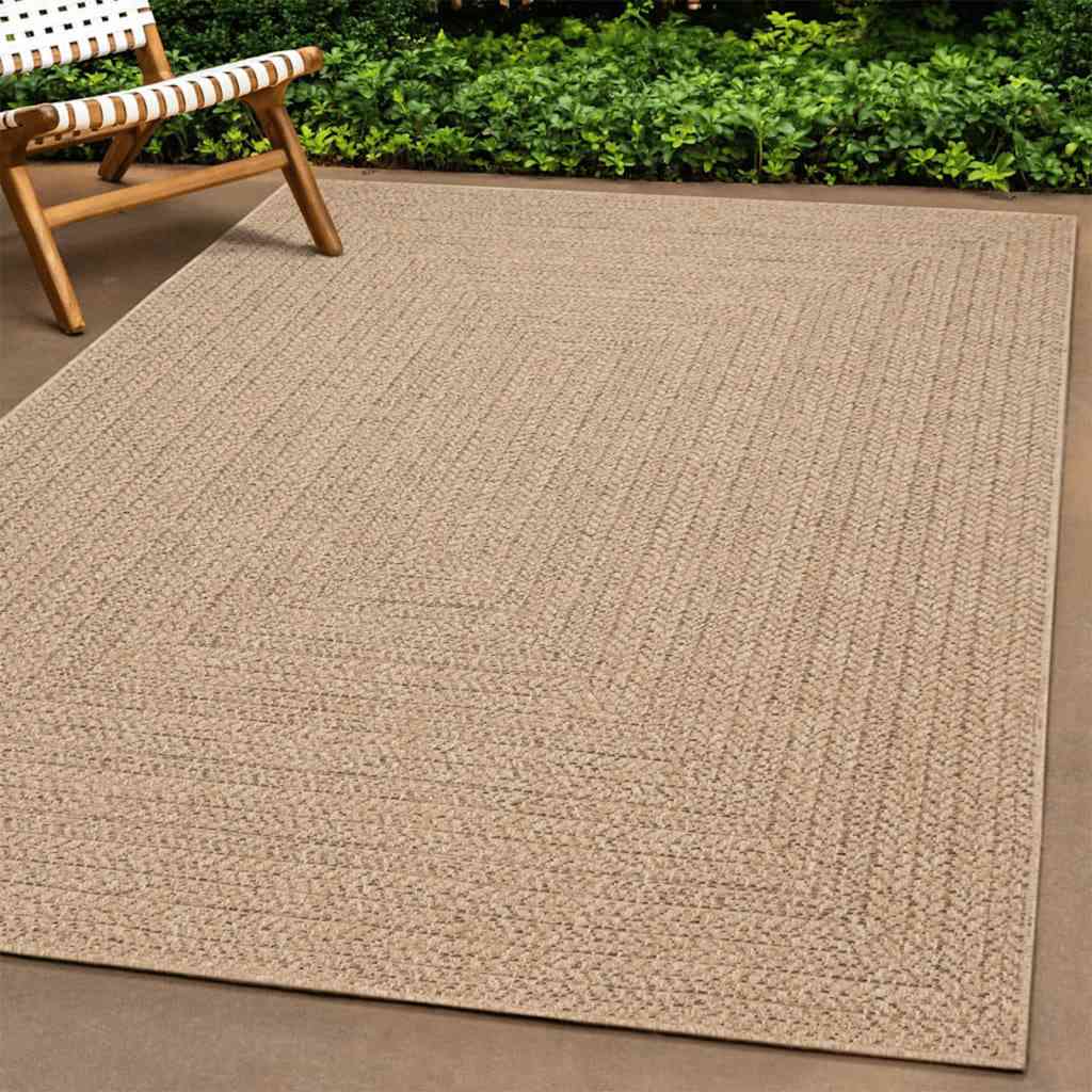 Rug ZIZUR 80x200 cm Jute Look Indoor and Outdoor