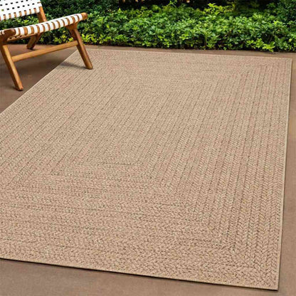 Rug ZIZUR 80x250 cm Jute Look Indoor and Outdoor