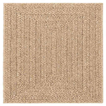 Rug ZIZUR 240x240 cm Jute Look Indoor and Outdoor