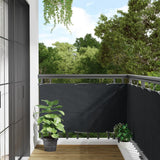 Balcony Privacy Screen Anthracite 400x75 cm PVC