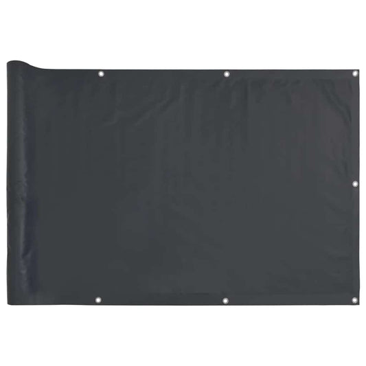 Balcony Privacy Screen Anthracite 600x75 cm PVC