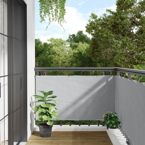 Balcony Privacy Screen Grey 300x75 cm PVC