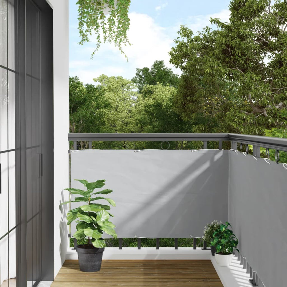 Balcony Privacy Screen Grey 600x75 cm PVC