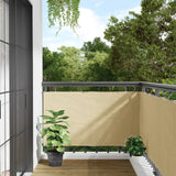 Balcony Privacy Screen Cream 500x75 cm PVC