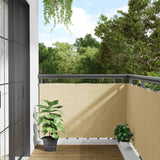 Balcony Privacy Screen Cream 300x90 cm PVC