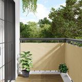 Balcony Privacy Screen Cream 500x90 cm PVC