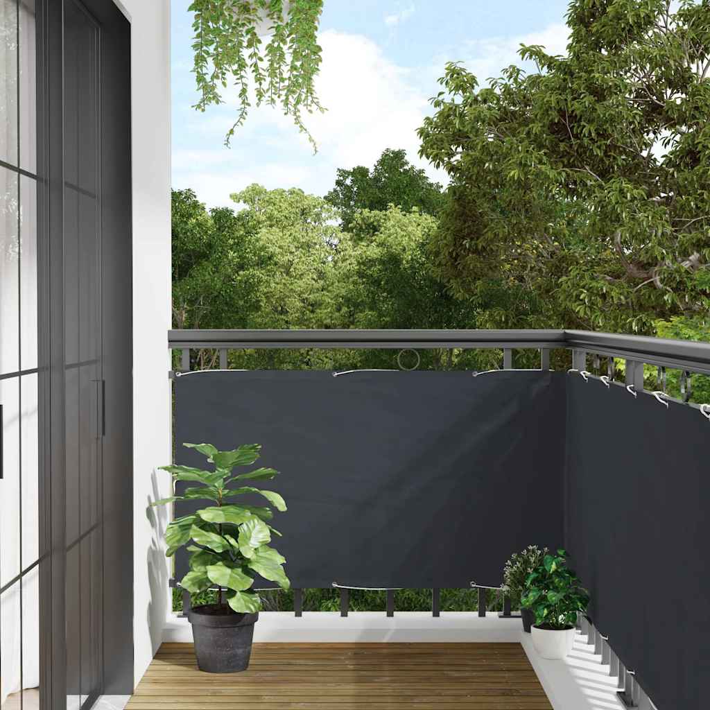 Balcony Privacy Screen Anthracite 500x120 cm PVC