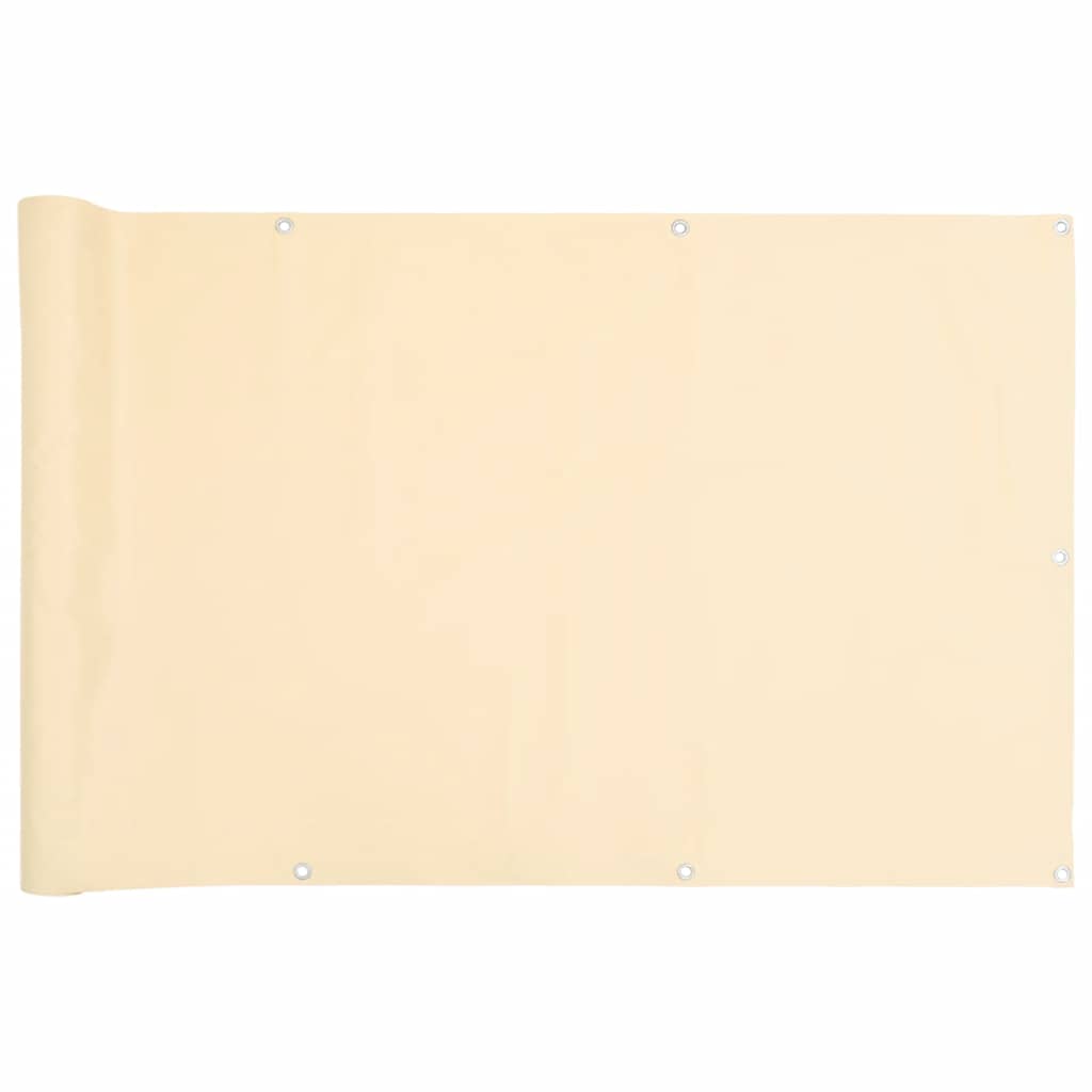 Balcony Privacy Screen Cream 1000x120 cm PVC
