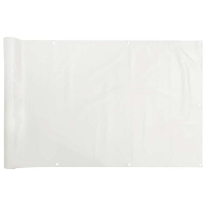 Balcony Privacy Screen White 600x120 cm PVC