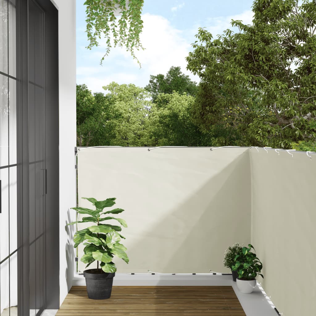 Balcony Privacy Screen White 600x120 cm PVC