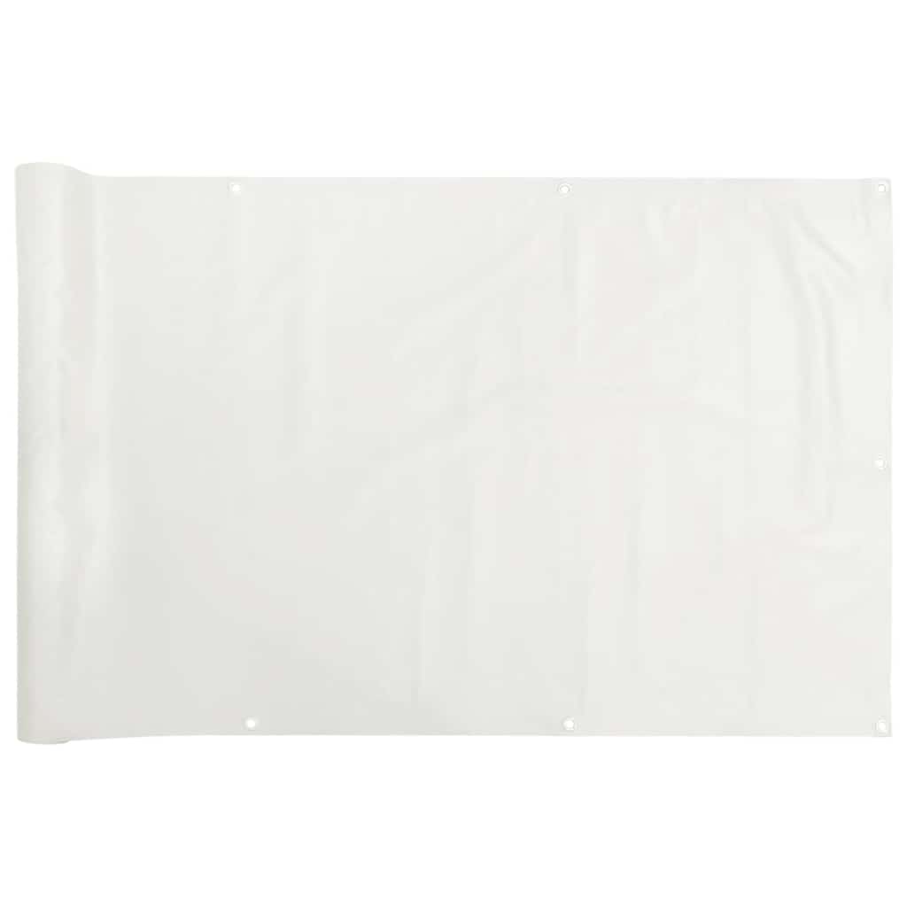 Balcony Privacy Screen White 700x120 cm PVC