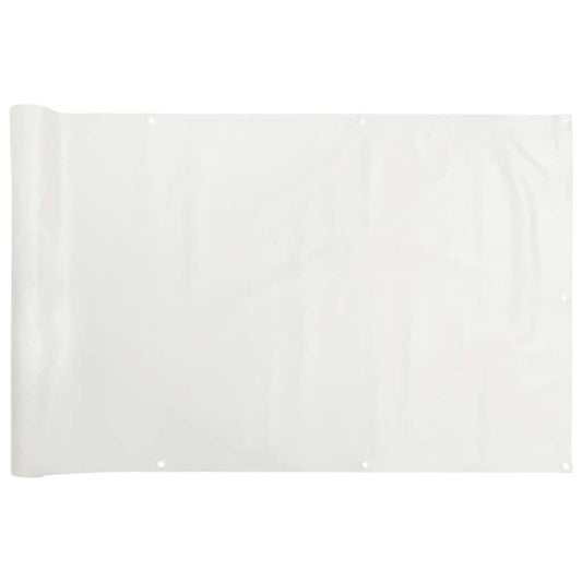 Balcony Privacy Screen White 700x120 cm PVC