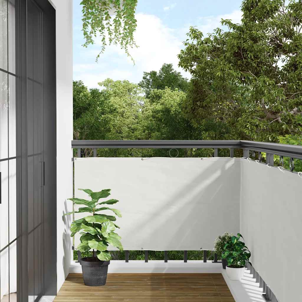 Balcony Privacy Screen White 800x120 cm PVC