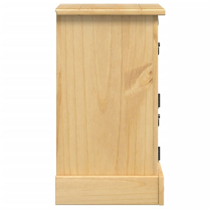 Bedside Cabinet "Corona" 35x32,5x58 cm Solid Wood Pine