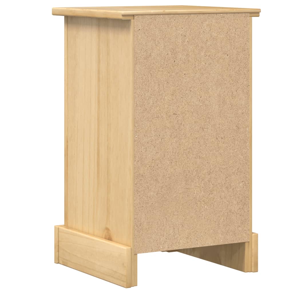 Bedside Cabinet "Corona" 35x32,5x58 cm Solid Wood Pine