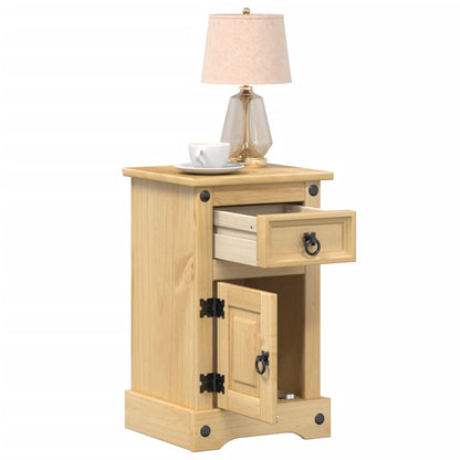 Bedside Cabinet "Corona" 35x32,5x58 cm Solid Wood Pine