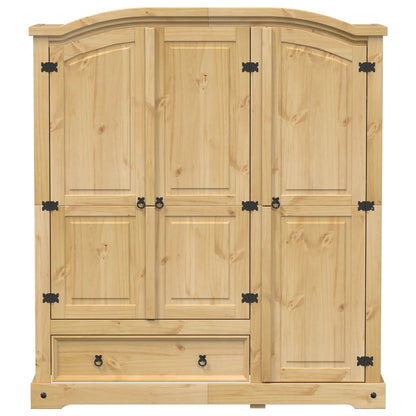 Wardrobe Corona 151.5x52x170 cm Solid Wood Pine