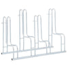 Bicycle Stand for 4 Bikes Floor Freestanding Galvanised Steel