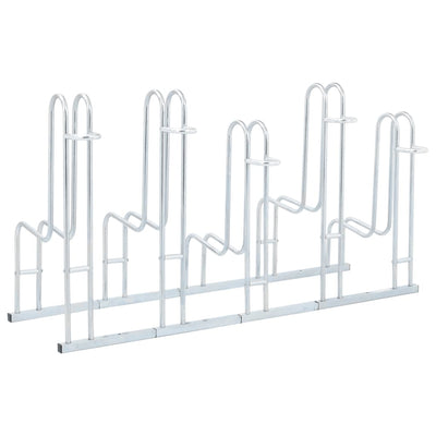 Bicycle Stand for 5 Bikes Floor Freestanding Galvanised Steel