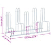 Bicycle Stand for 5 Bikes Floor Freestanding Galvanised Steel