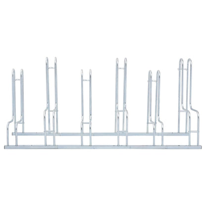 Bicycle Stand for 6 Bikes Floor Freestanding Galvanised Steel