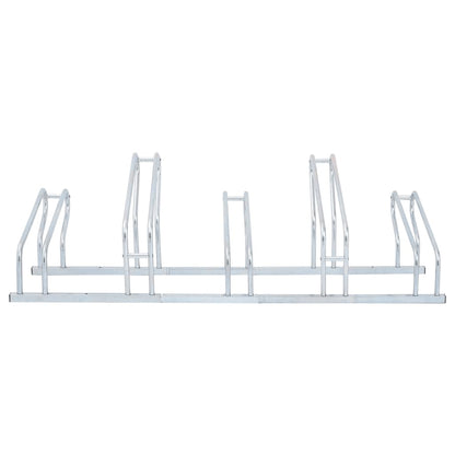 Bicycle Stand for 5 Bikes Floor Freestanding Galvanized Steel