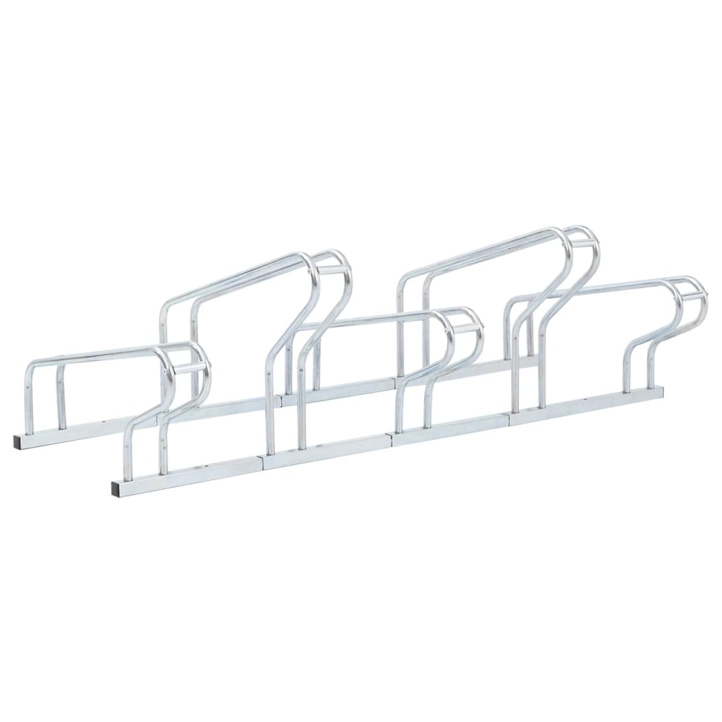 Bicycle Stand for 5 Bikes Floor Freestanding Galvanized Steel