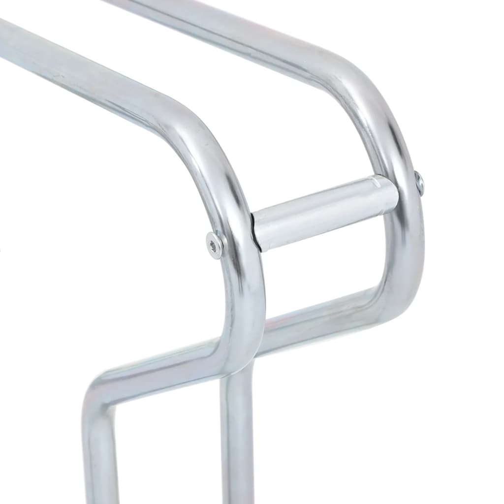 Bicycle Stand for 5 Bikes Floor Freestanding Galvanized Steel