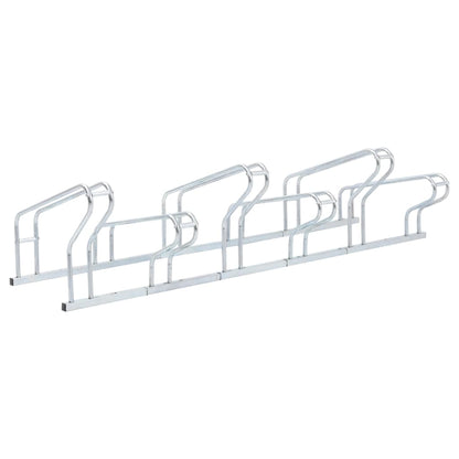 Bicycle Stand for 6 Bikes Floor Freestanding Galvanised Steel