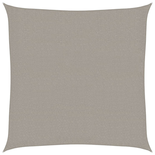 Sunshade Sail 160 g/m² Square Light Grey 2.5x2.5 m HDPE
