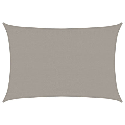 Sunshade Sail 160 g/m² Rectangular Light Grey 3.5x4.5 m HDPE
