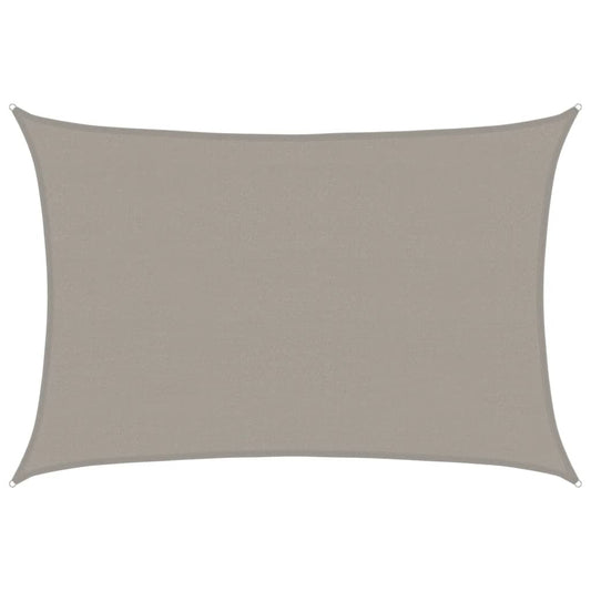 Sunshade Sail 160 g/m² Rectangular Light Grey 4x6 m HDPE
