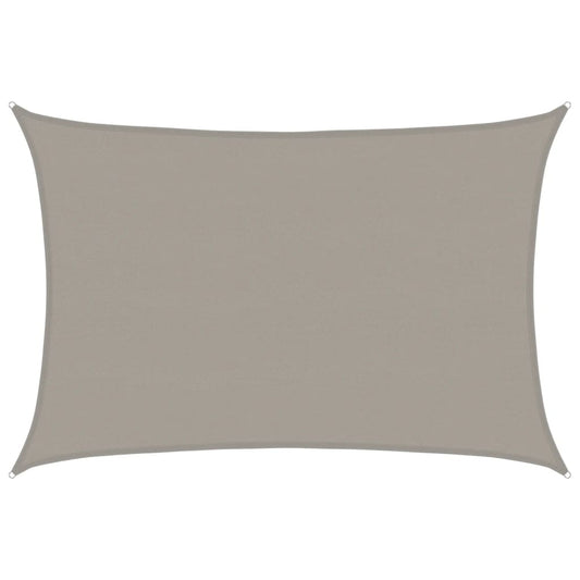 Sunshade Sail 160 g/m² Rectangular Light Grey 5x6 m HDPE