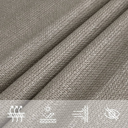 Sunshade Sail 160 g/m² Rectangular Light Grey 6x8 m HDPE