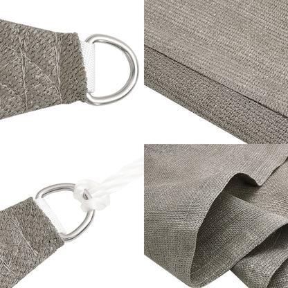 Sunshade Sail 160 g/m² Triangular Light Grey 3x3x3 m HDPE
