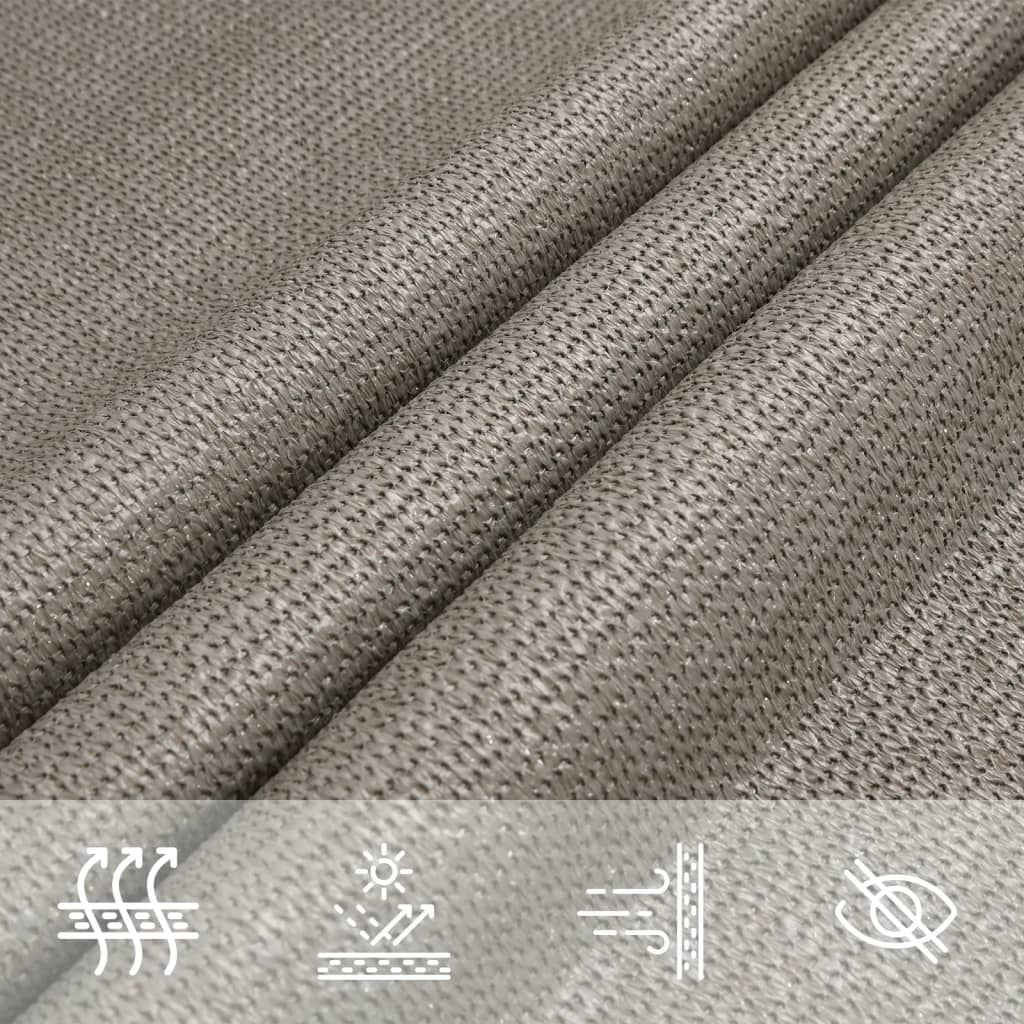 Sunshade Sail 160 g/m² Triangular Light Grey 3x3x3 m HDPE