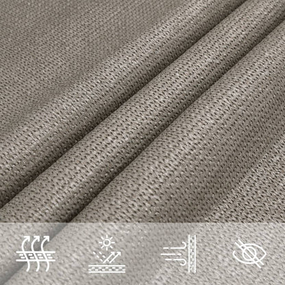 Sunshade Sail 160 g/m² Triangular Light Grey 3.6x3.6x3.6 m HDPE