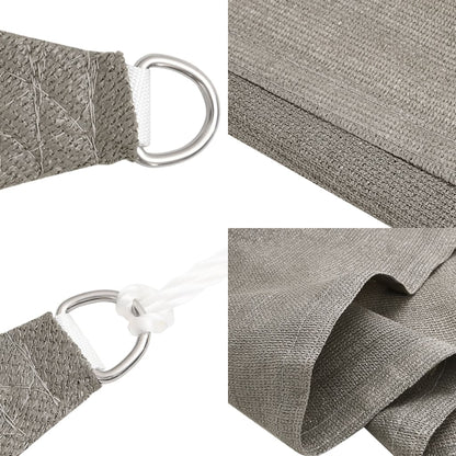 Sunshade Sail 160 g/m² Triangular Light Grey 3x3x4.2 m HDPE