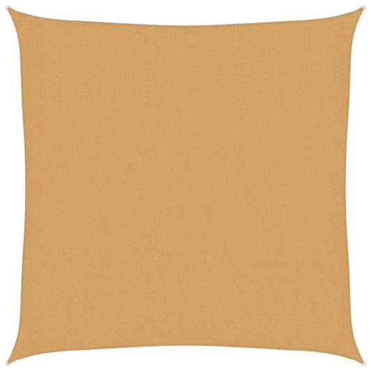 Sunshade Sail 160 g/m² Square Sand 2x2 m HDPE