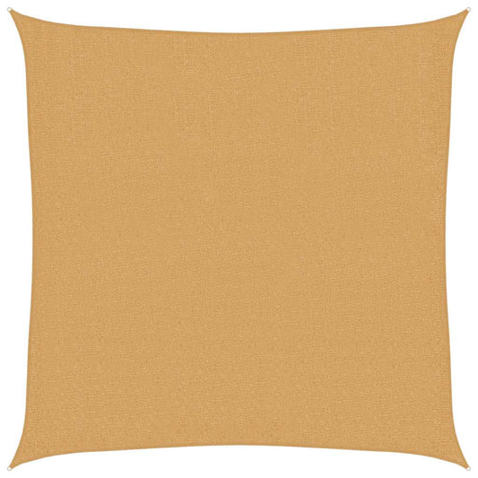 Sunshade Sail 160 g/m² Square Sand 2.5x2.5 m HDPE